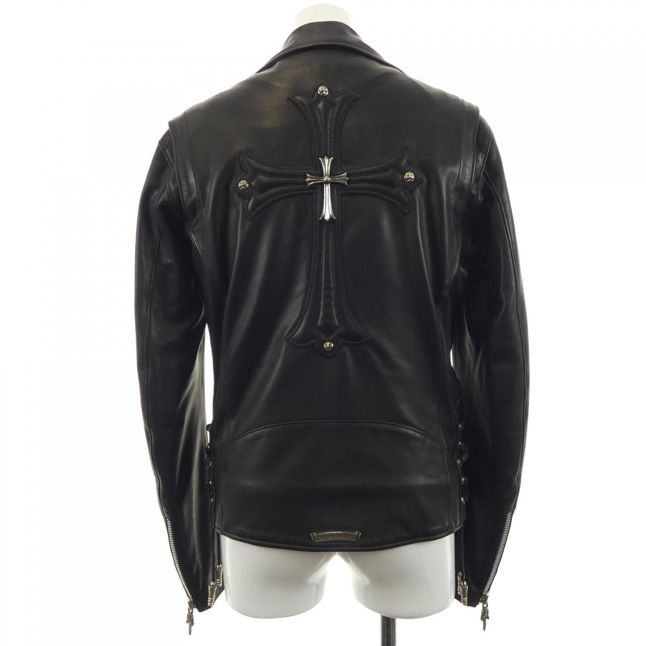 クロムハーツ CHROME HEARTS 2225-304-9511 レザーライダースジャケット