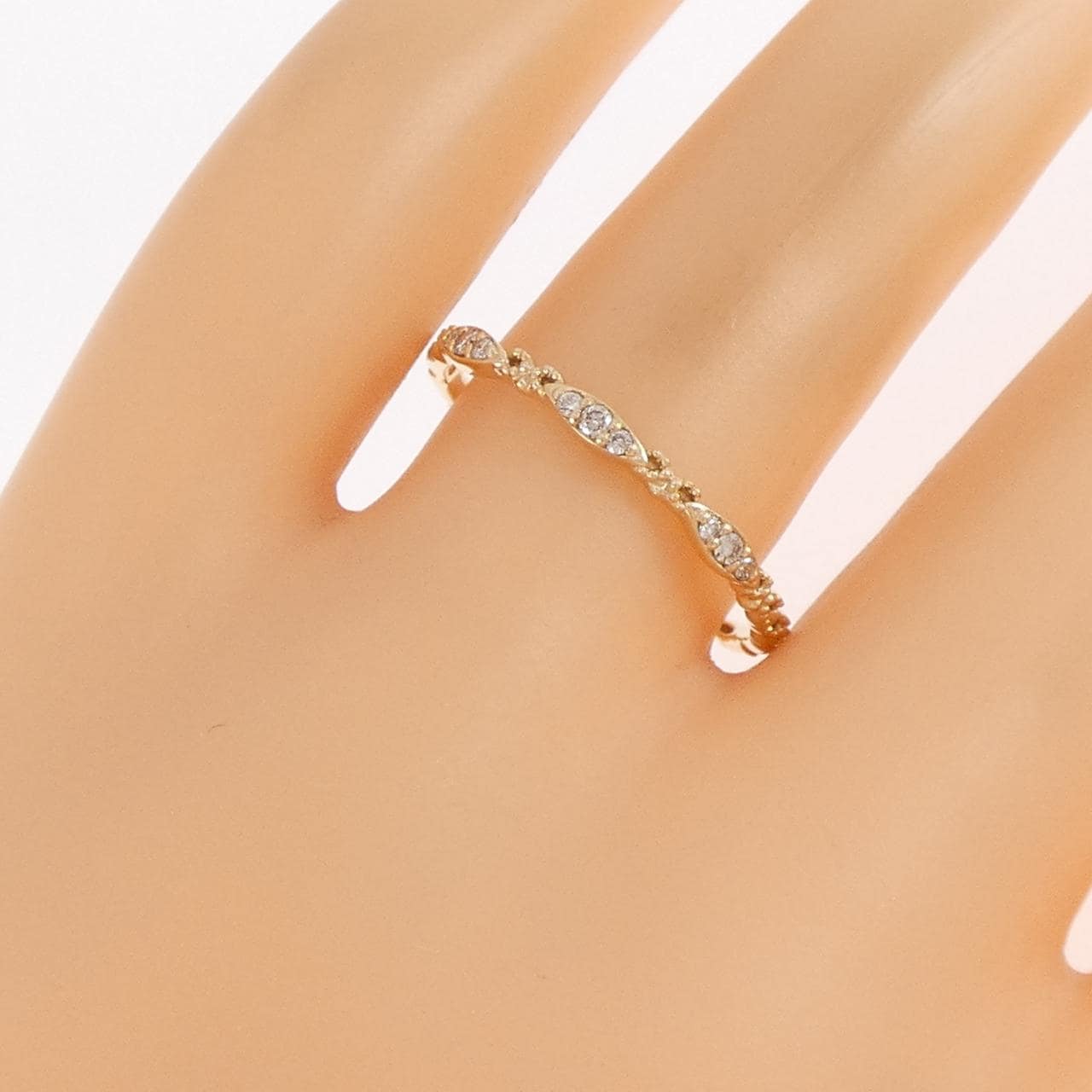 アガット ダイヤモンド リング 0.06CT