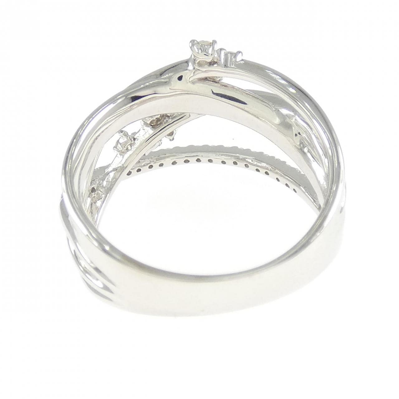 K18WG ダイヤモンド リング 0.33CT