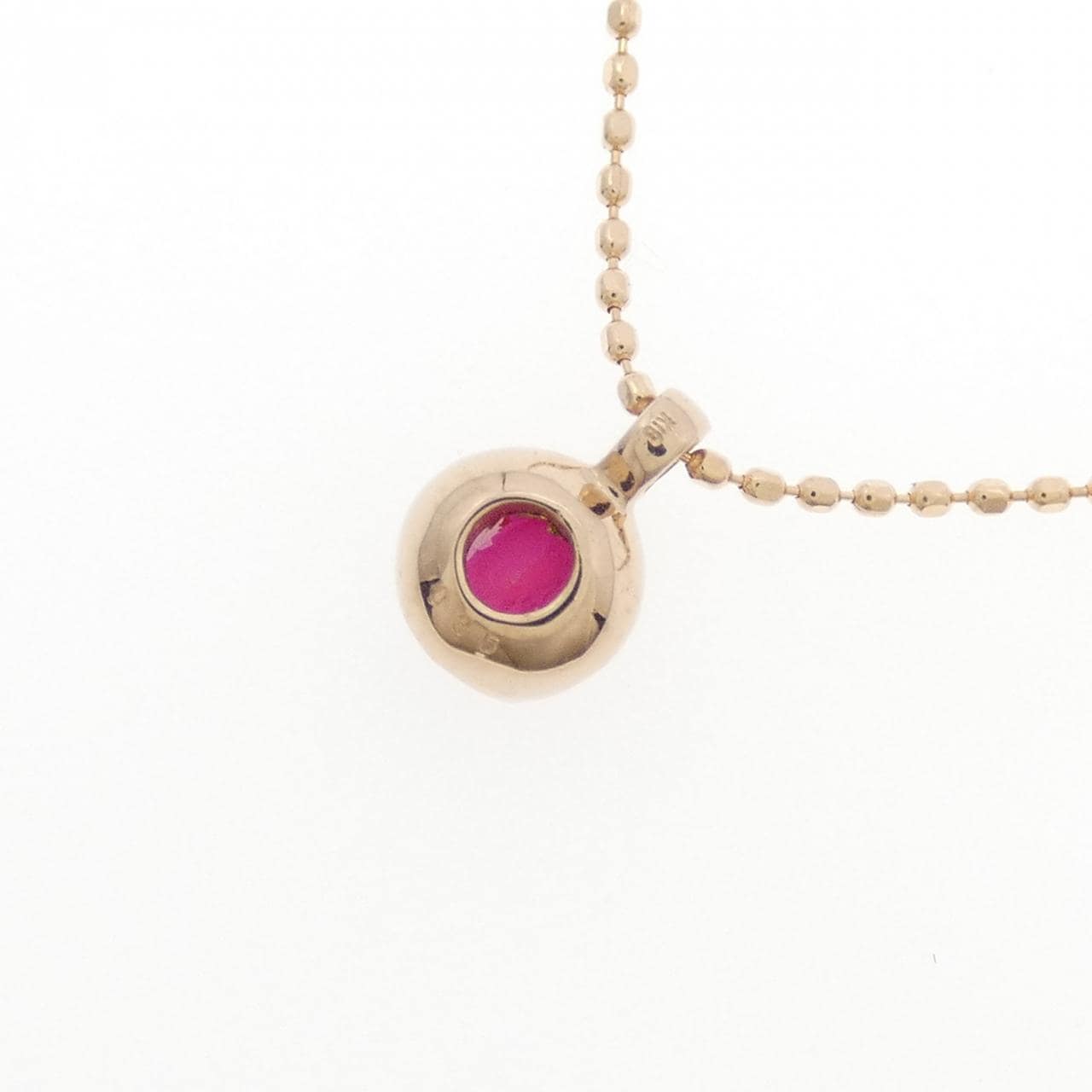 K18PG ルビー ネックレス 0.35CT