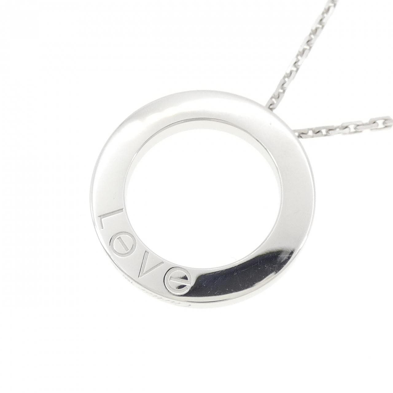 CARTIER LOVE项链half 钻石项链