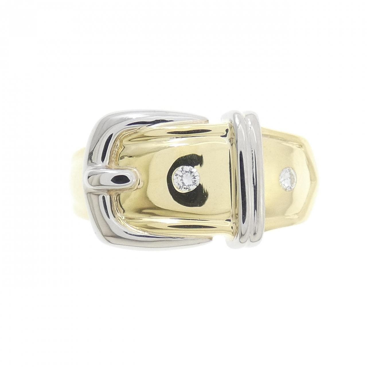 K18YG/PT900 ダイヤモンド リング 0.05CT