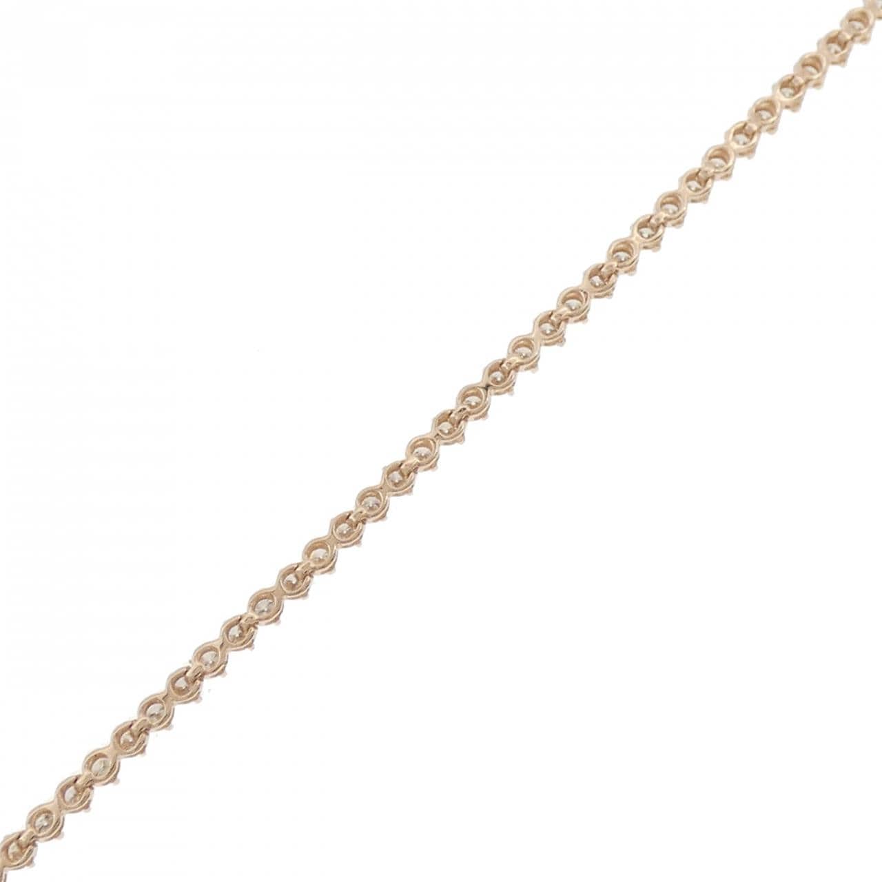 K18PG ダイヤモンド ブレスレット 1.00CT
