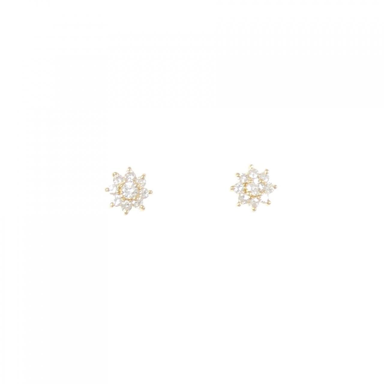 K18YG ダイヤモンド ピアス