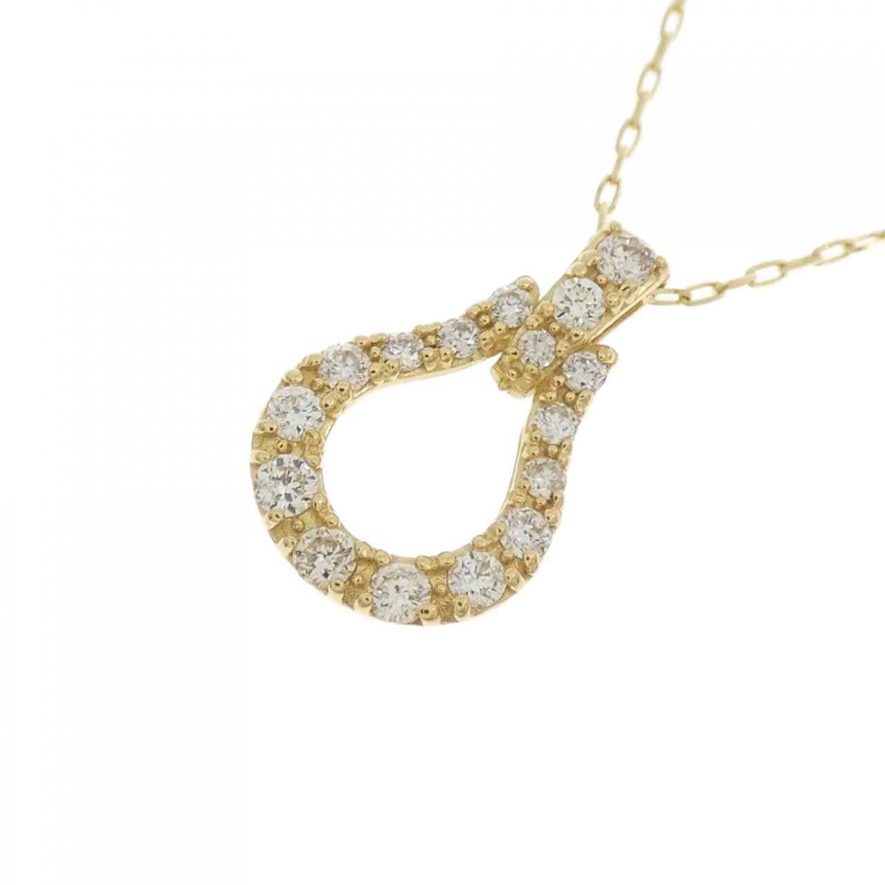 【新品】K18YG ダイヤモンド ネックレス 0.15CT