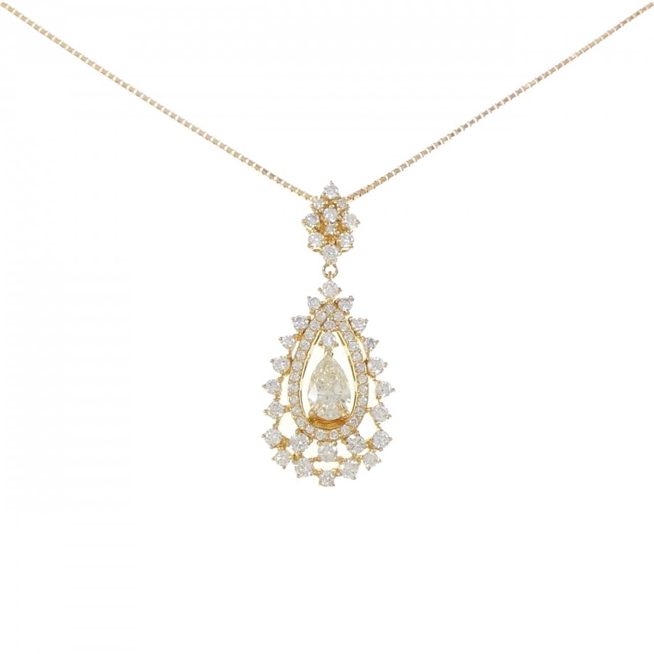 K18YG ダイヤモンド ネックレス 0.570CT