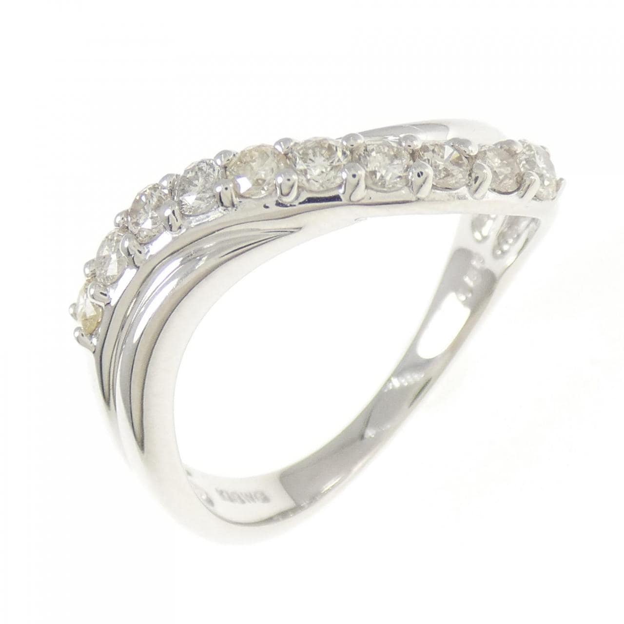 K18WG ダイヤモンド リング 0.50CT