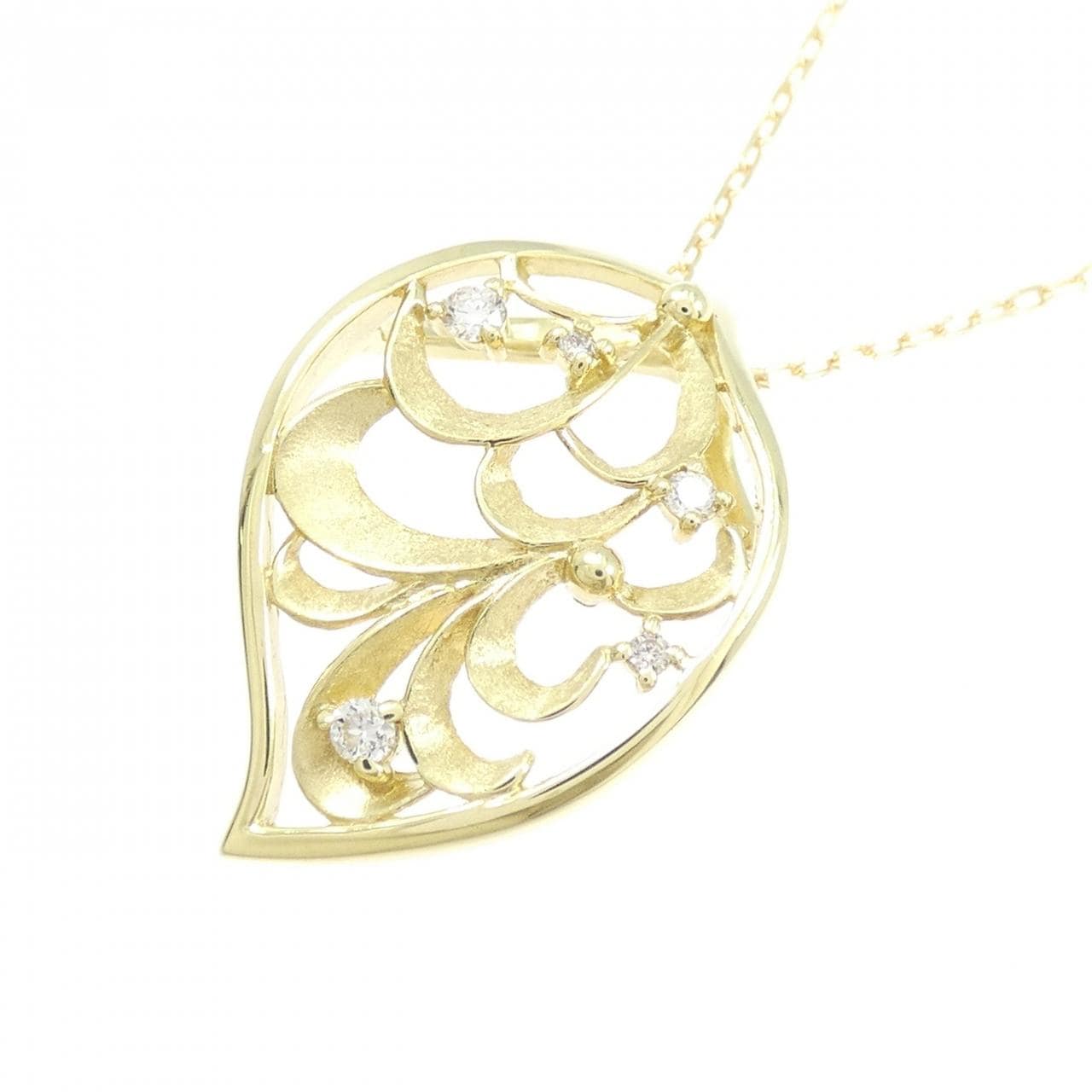K18YG ダイヤモンド ネックレス 0.09CT