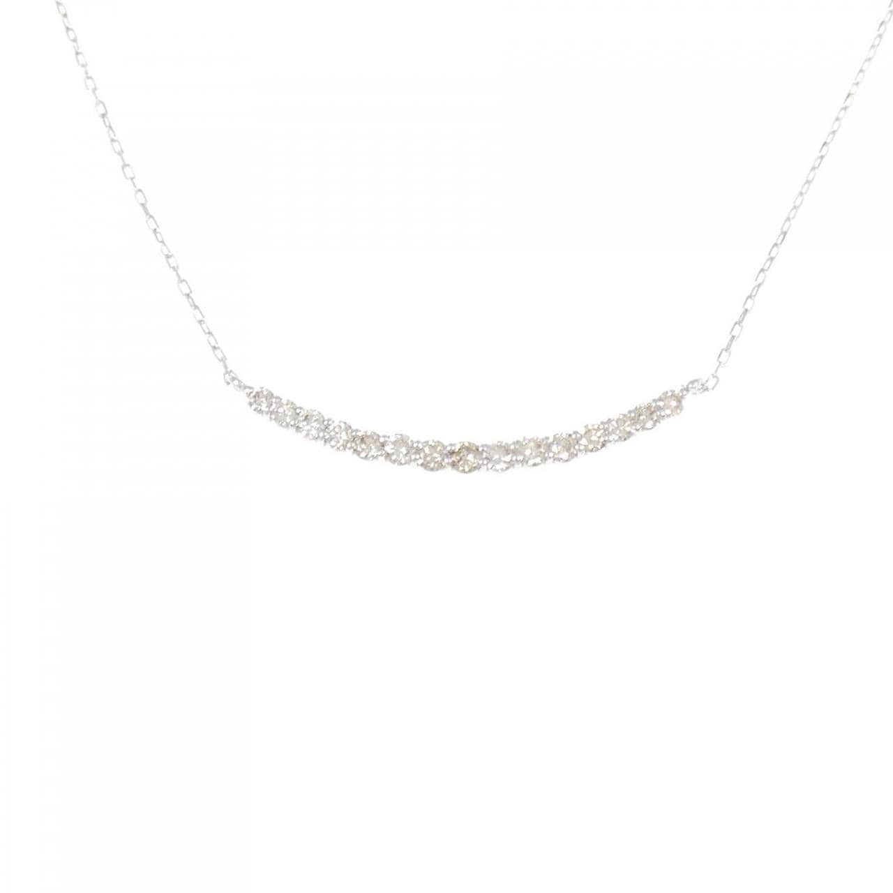 K18WG ダイヤモンド ネックレス 0.50CT