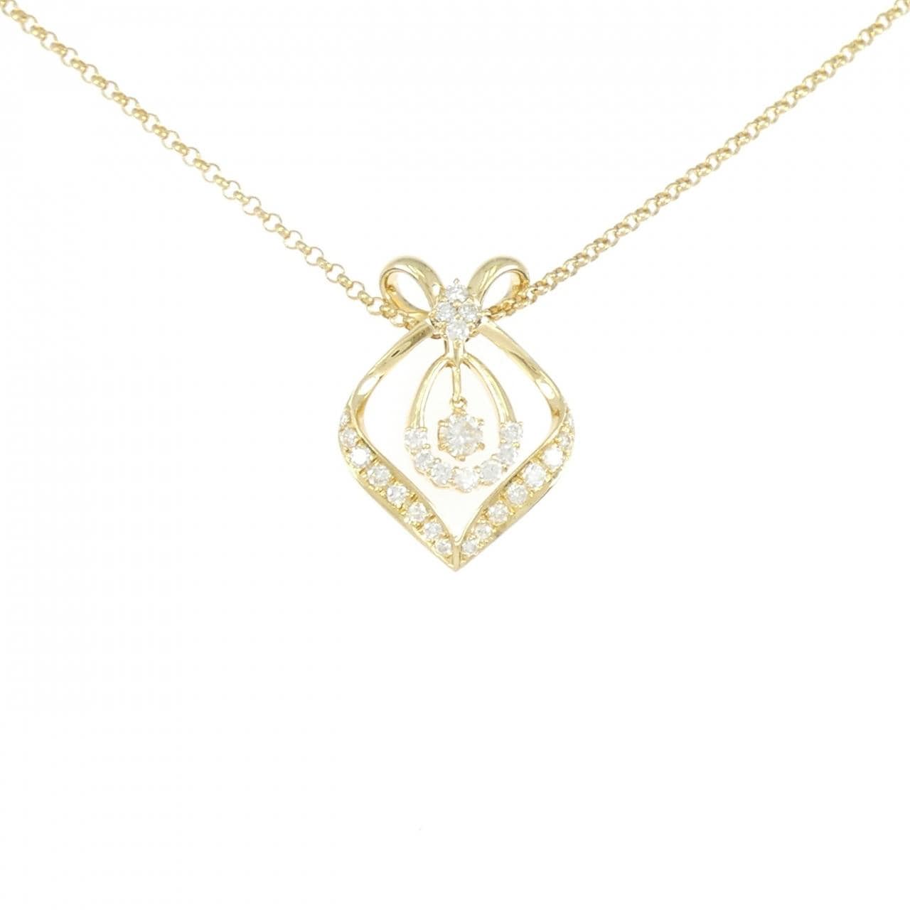 K18YG ダイヤモンド ネックレス 1.01CT