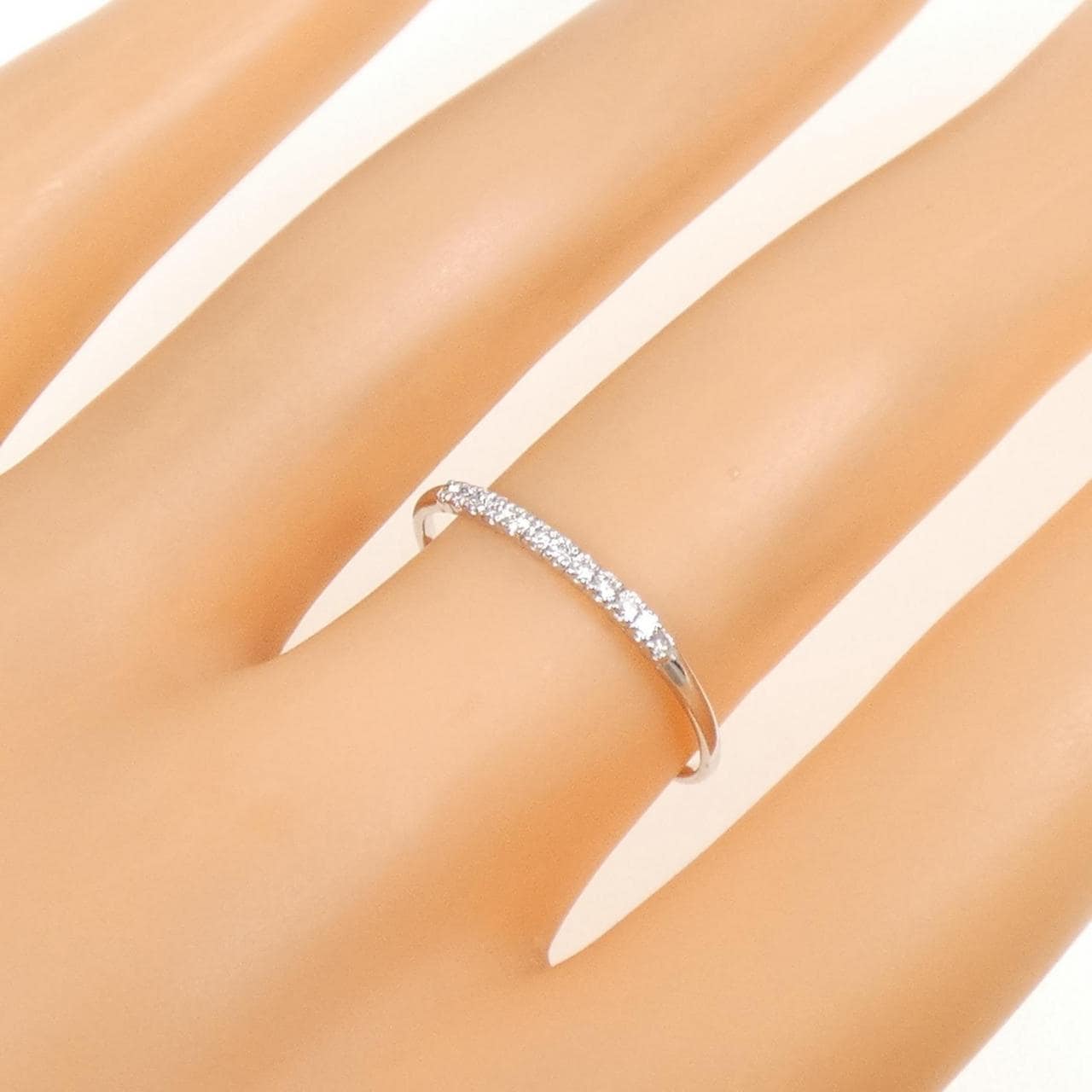 K18WG ダイヤモンド リング 0.09CT