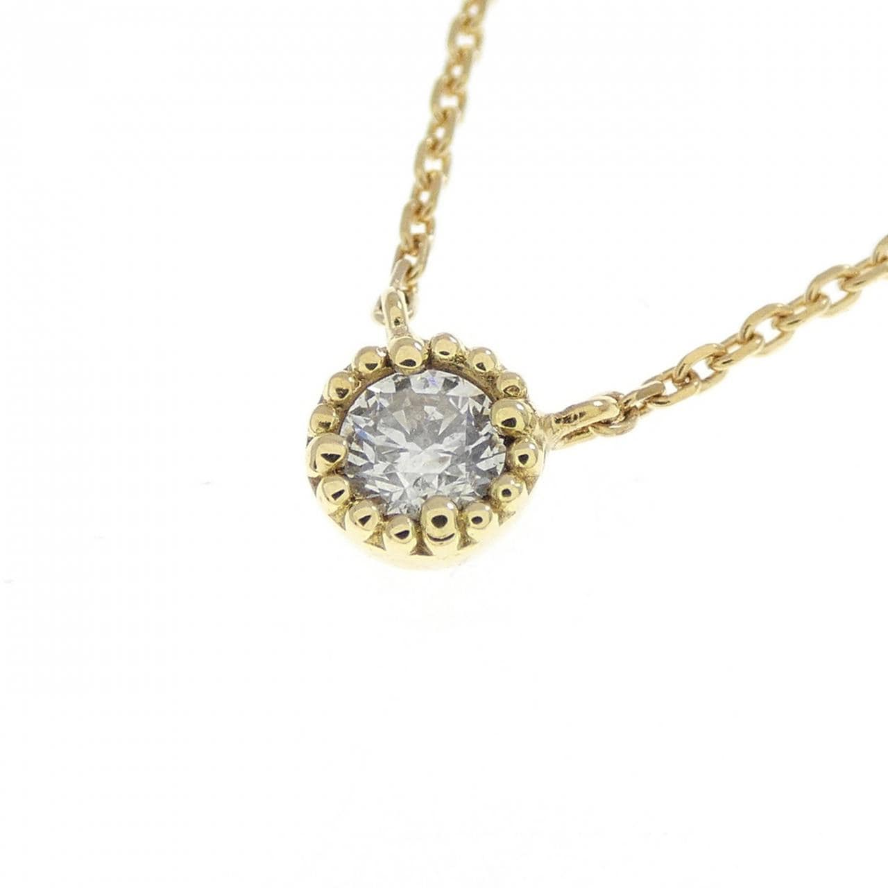 K18YG ダイヤモンド ネックレス 0.10CT