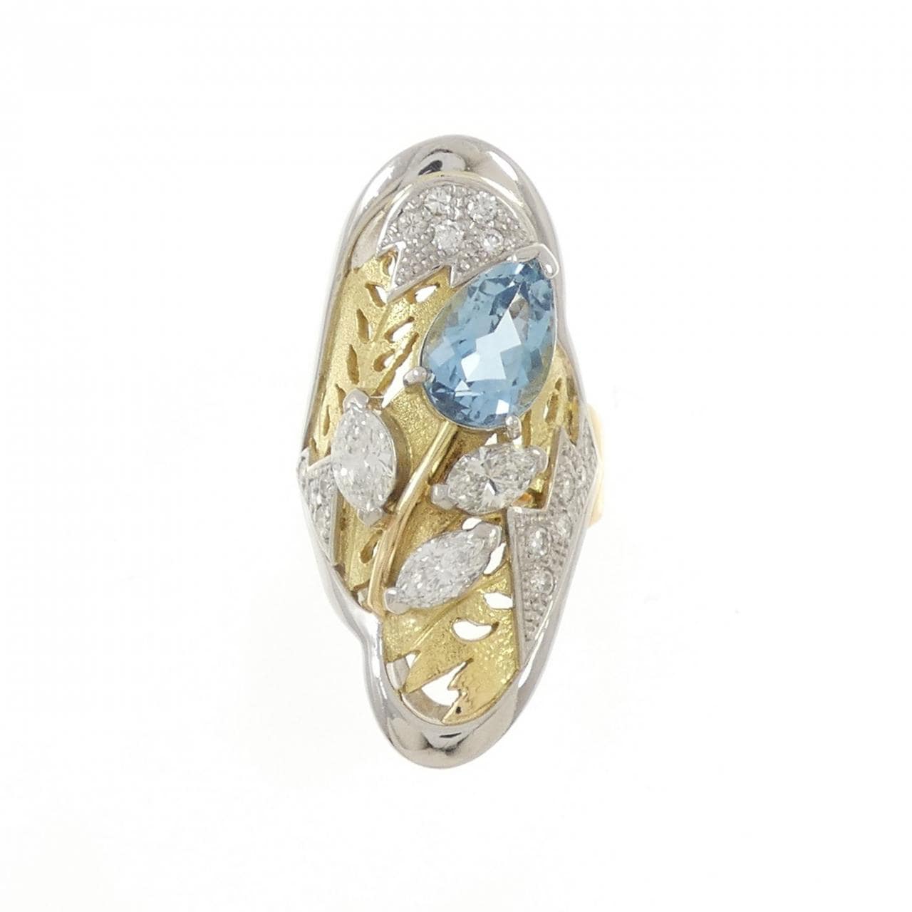 星文子 アクアマリン リング 2.10CT
