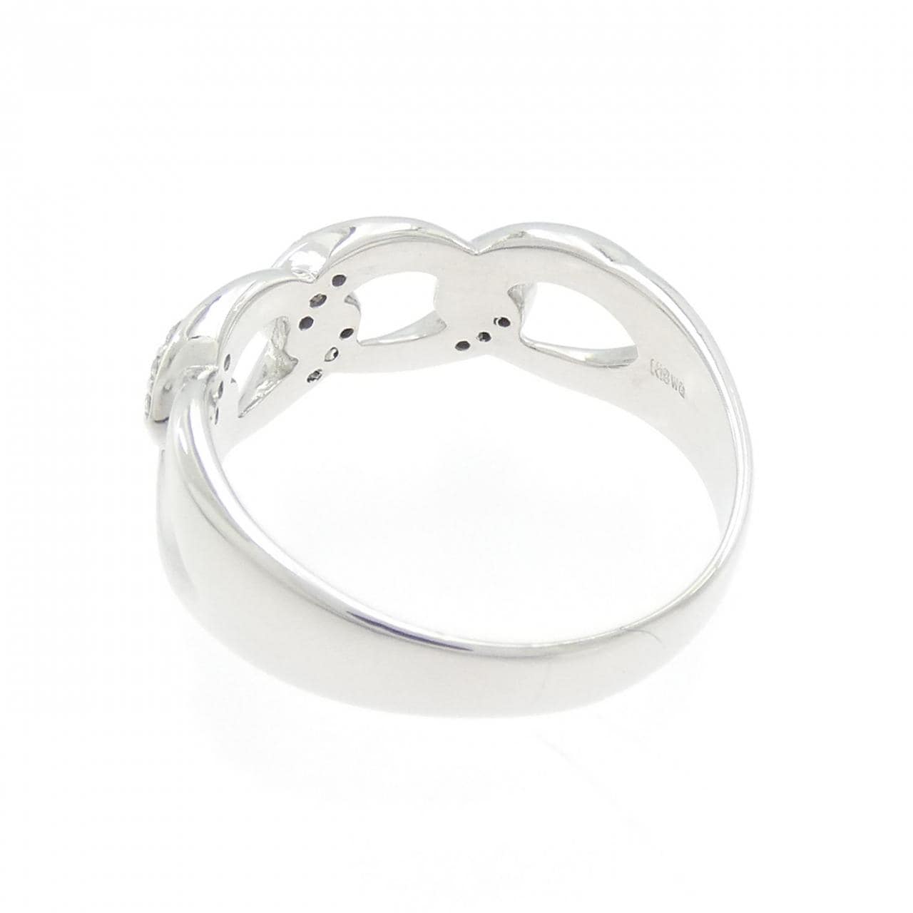 K18WG ダイヤモンド リング 0.06CT