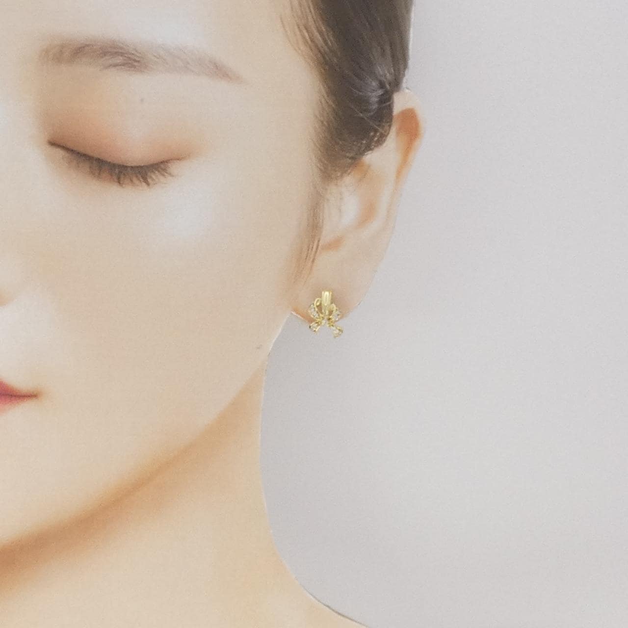 K18YG ダイヤモンド ピアス 0.32CT