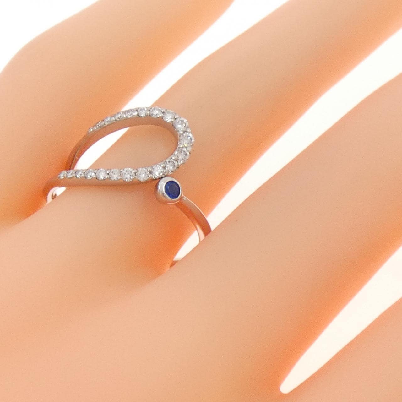 PT900 アウイナイト リング 0.04CT