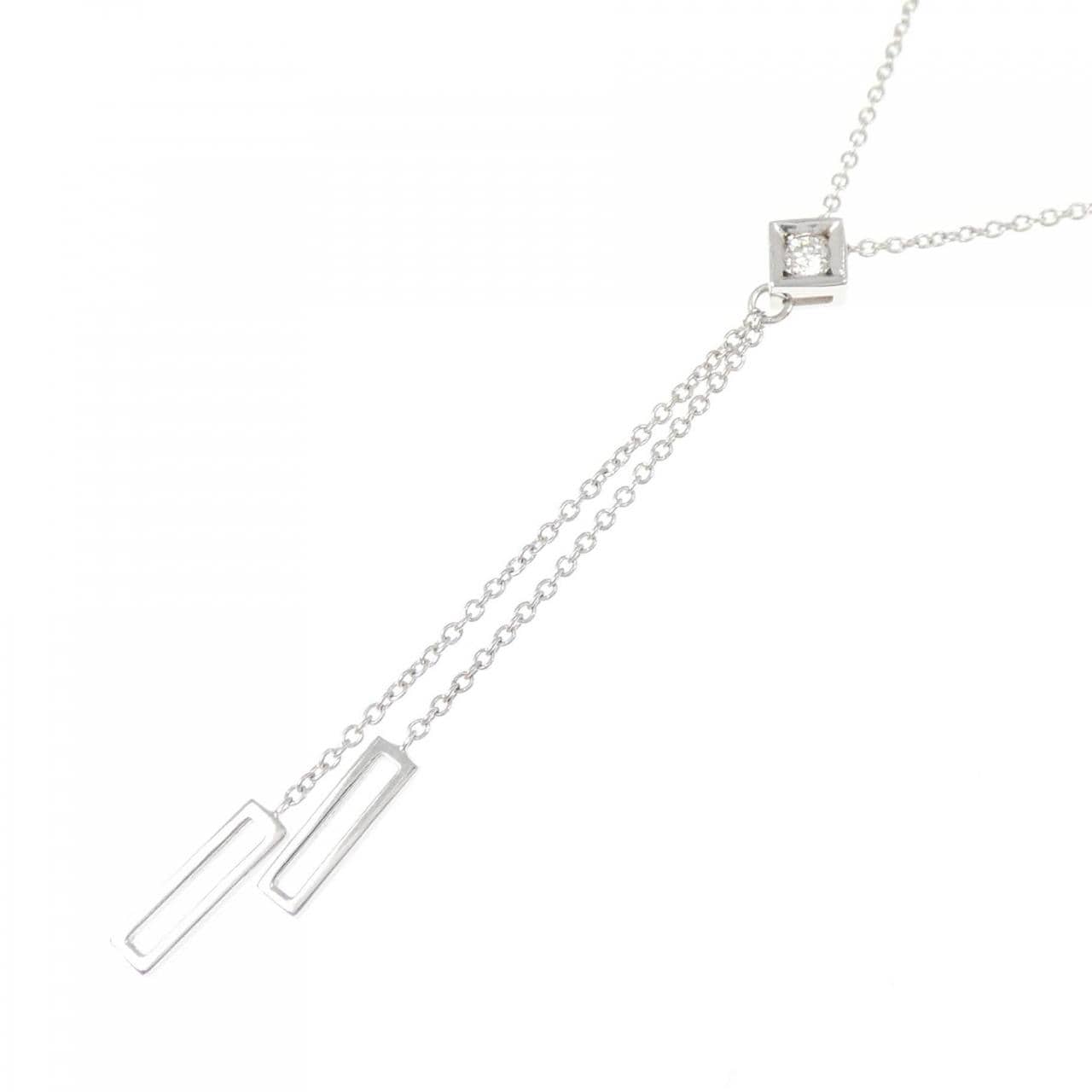 K18WG ダイヤモンド ネックレス 0.03CT