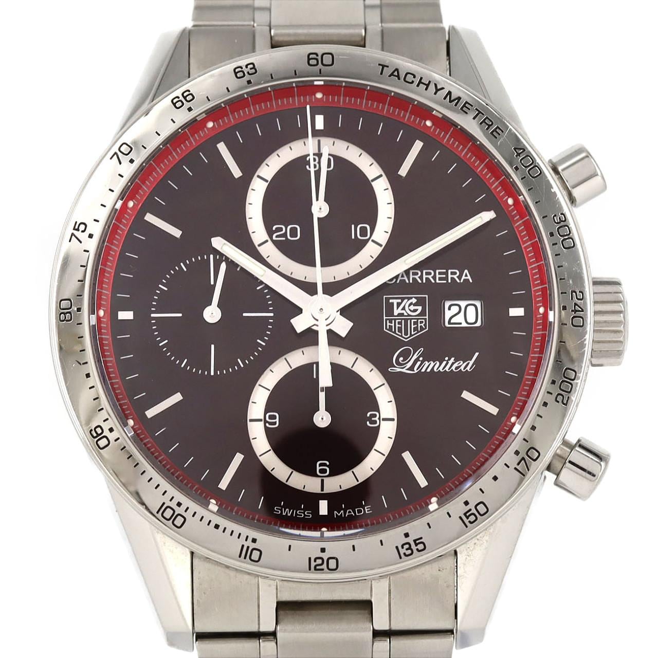 【ノーメンテナンス還元価格】タグ･ホイヤー カレラタキメータークロノ･エレガンス LIMITED CV201D.BA0786 SS 自動巻