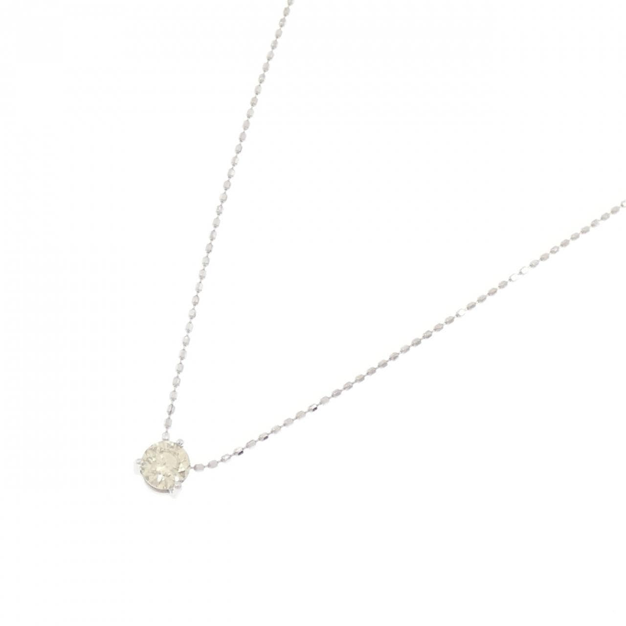 K18WG ダイヤモンド ネックレス 0.27CT