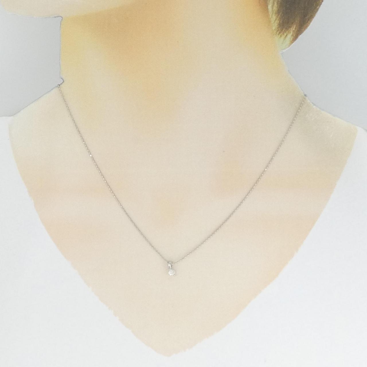 PT ダイヤモンド ネックレス 0.1CT