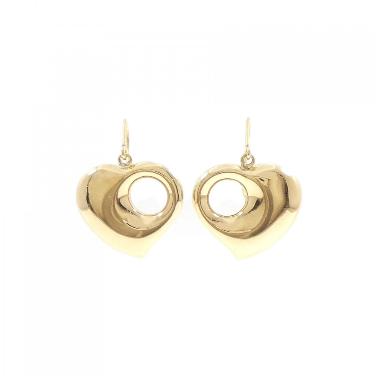 K18YG ハート ピアス