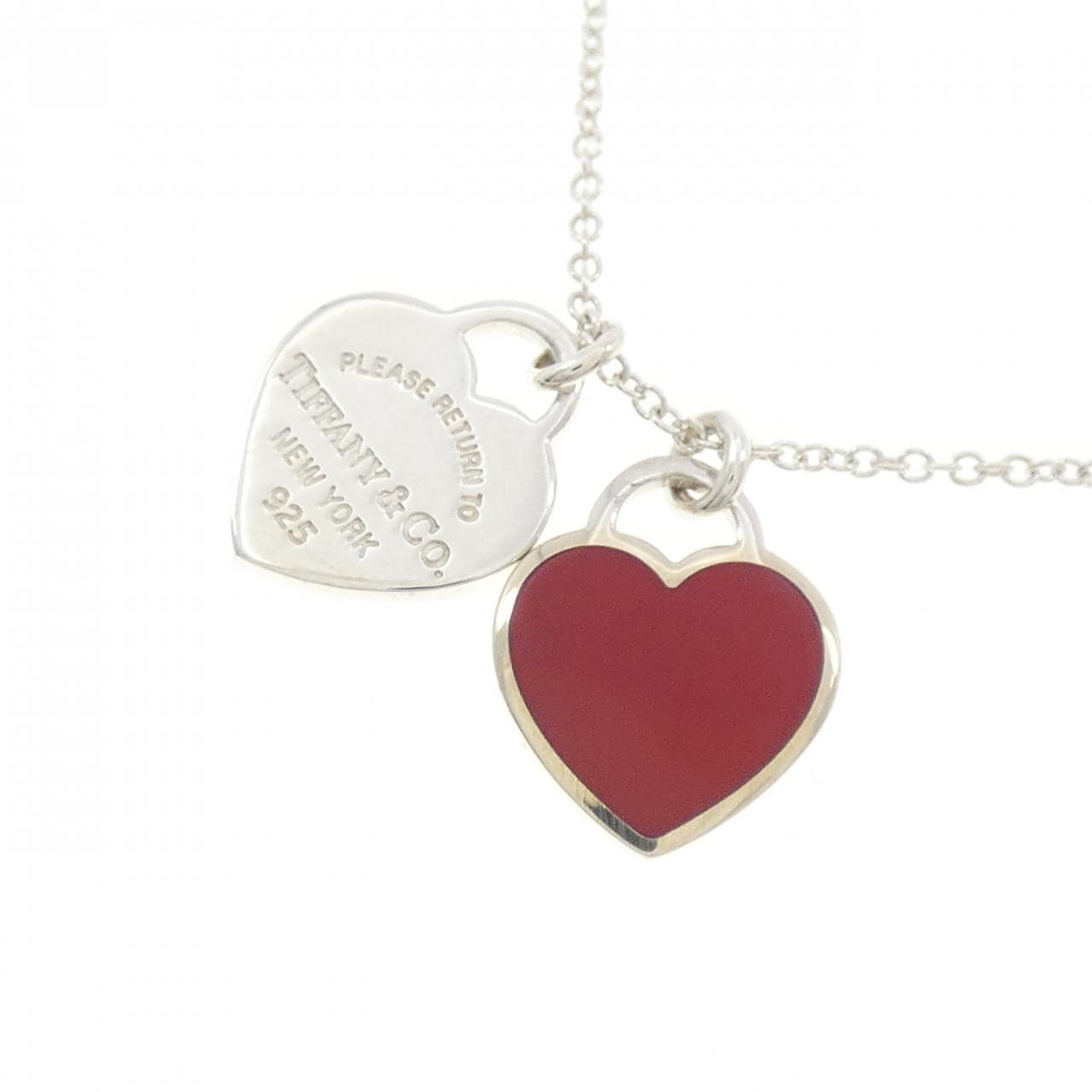 ティファニー リターントゥティファニー ミニ ダブルハートタグ ネックレス