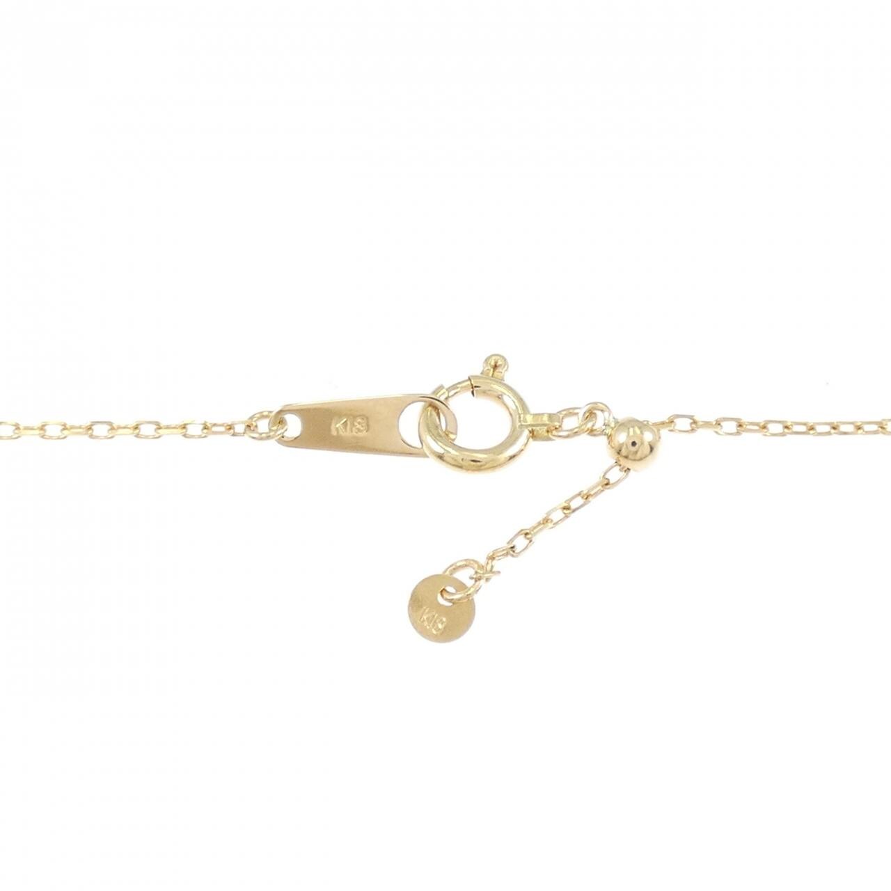 K18YG Moon Diamond Necklace 0.15CT