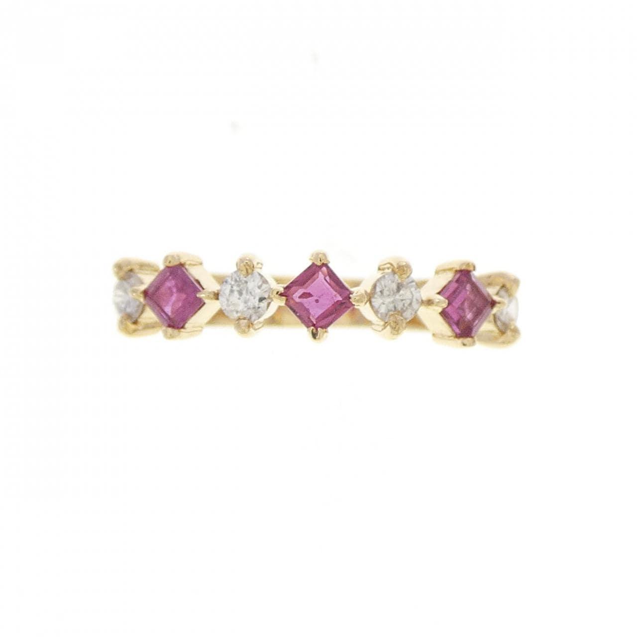 K18YG ルビー リング 0.36CT