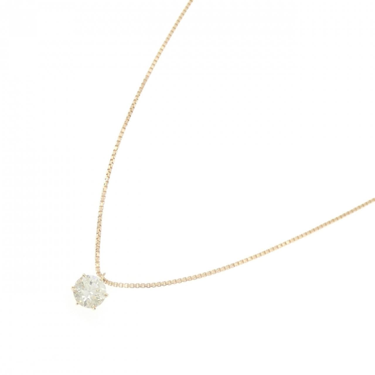 K18YG ダイヤモンド ネックレス 1.018CT VLY IF 3EXT H&C