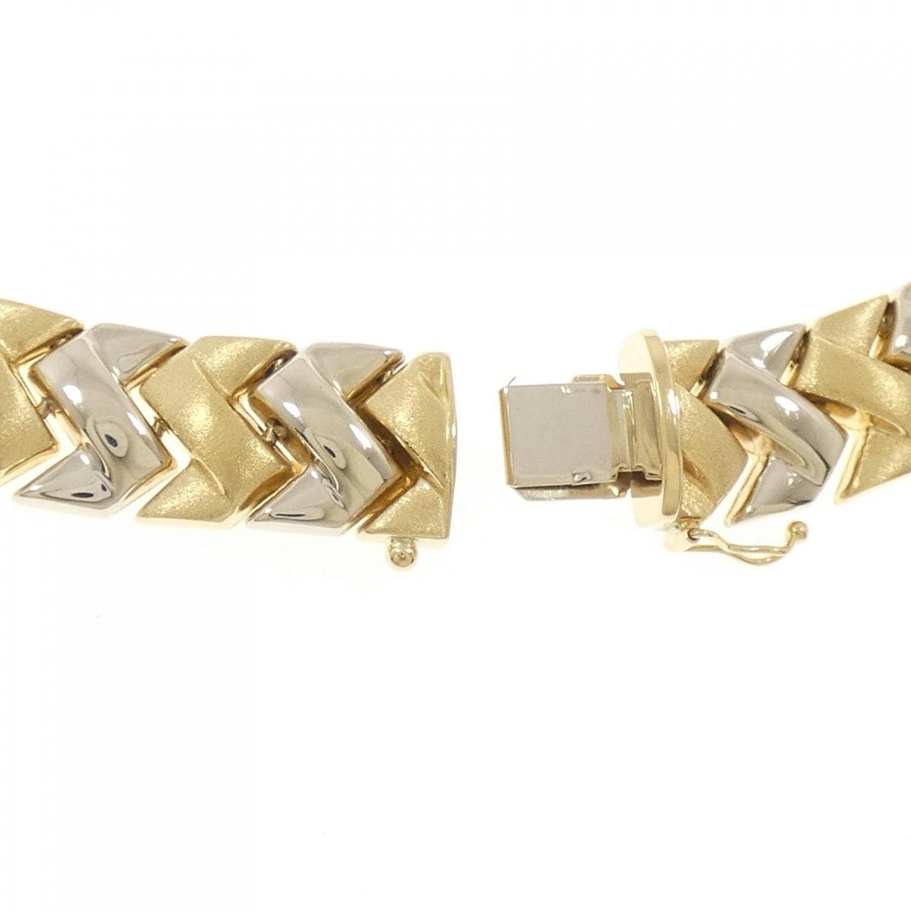 750YG/750WG ダイヤモンド ネックレス 1.62CT