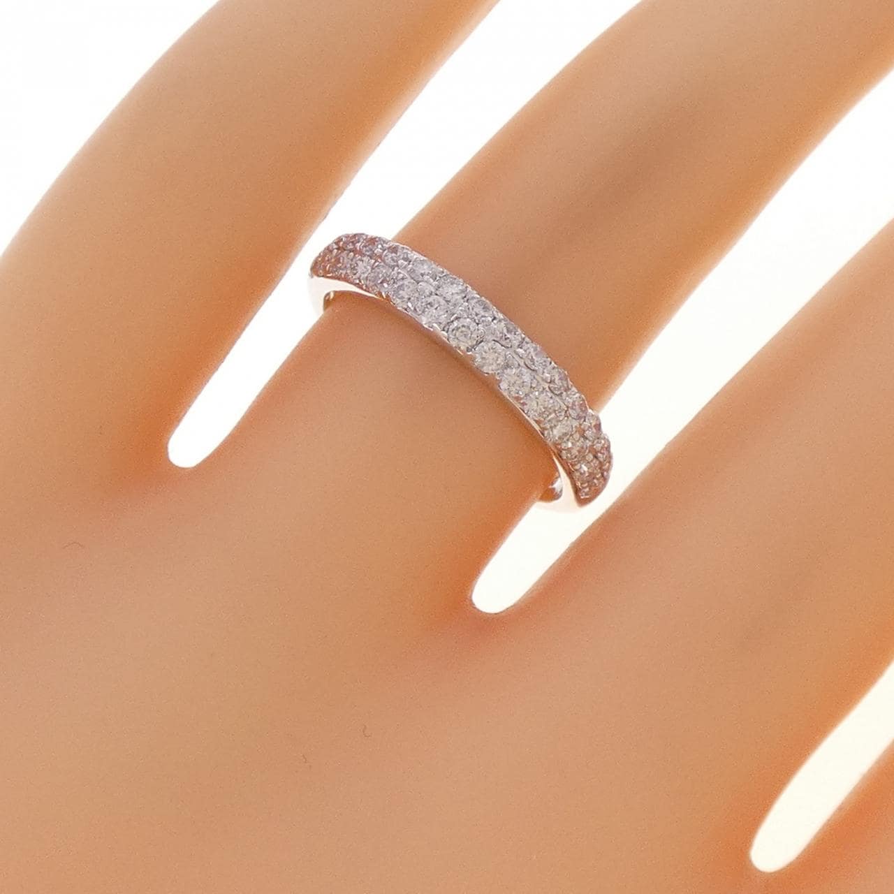 K18WG ダイヤモンド リング 0.50CT