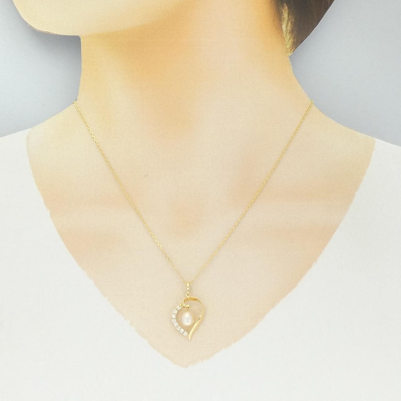 K18YG 淡水パール ネックレス