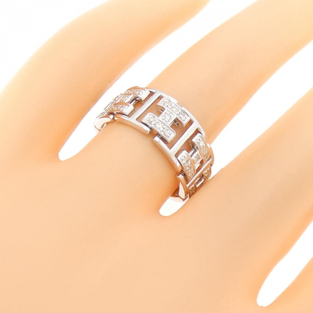 K18WG ダイヤモンド リング 0.25CT