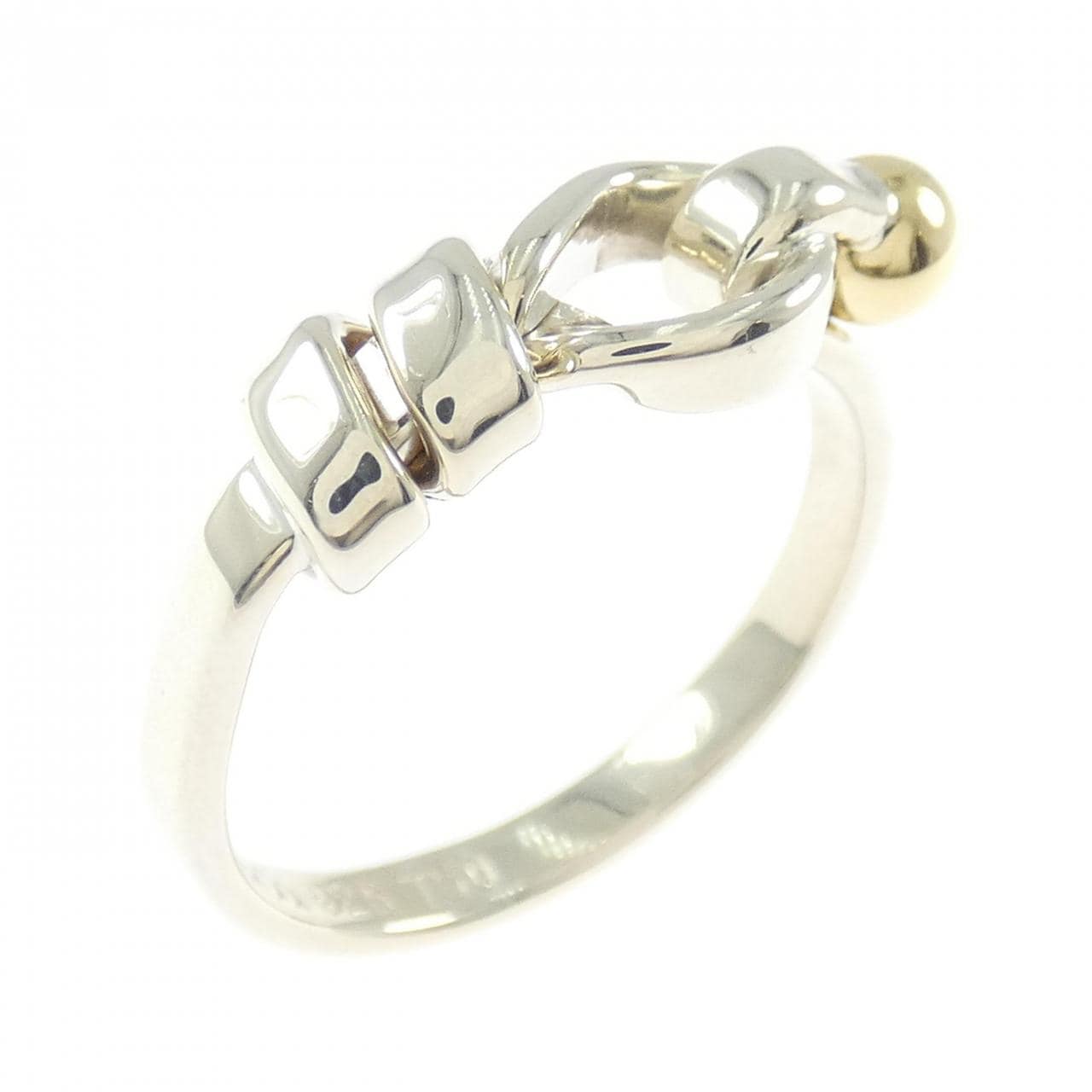 【ヴィンテージ】ティファニー フラットワイヤーラブノット リング