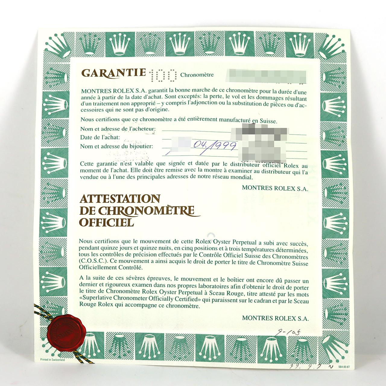 ロレックス サブマリーナーデイト 16610. SS 自動巻 A番