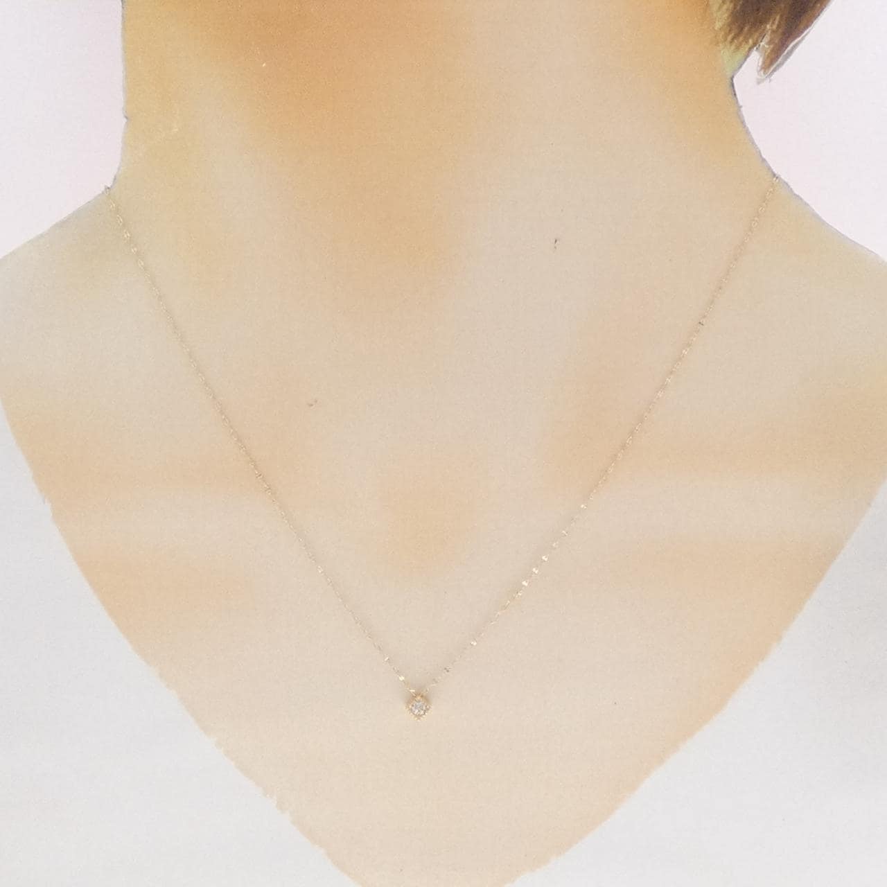 K10YG ダイヤモンド ネックレス 0.05CT