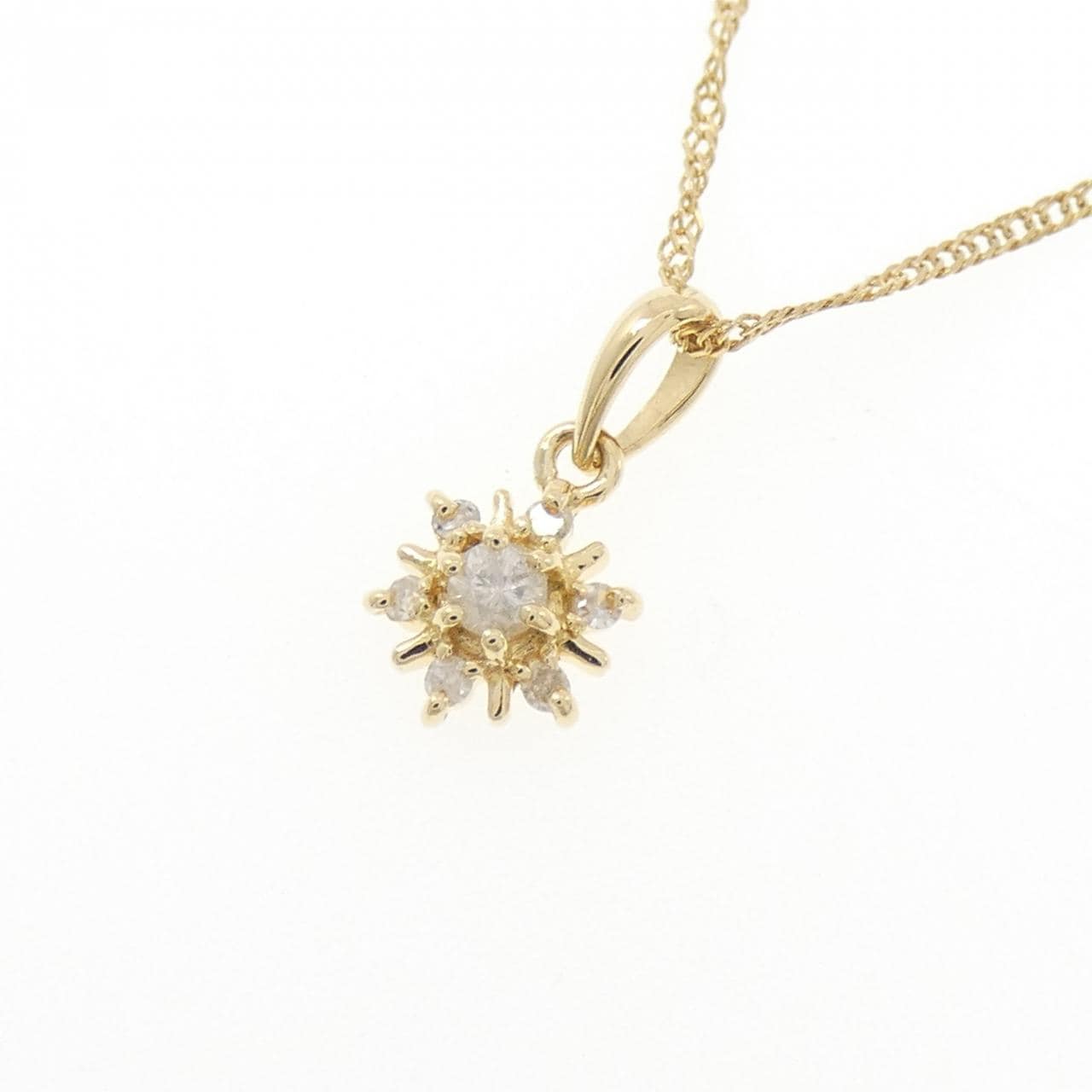 K18YG ダイヤモンド ネックレス 0.08CT