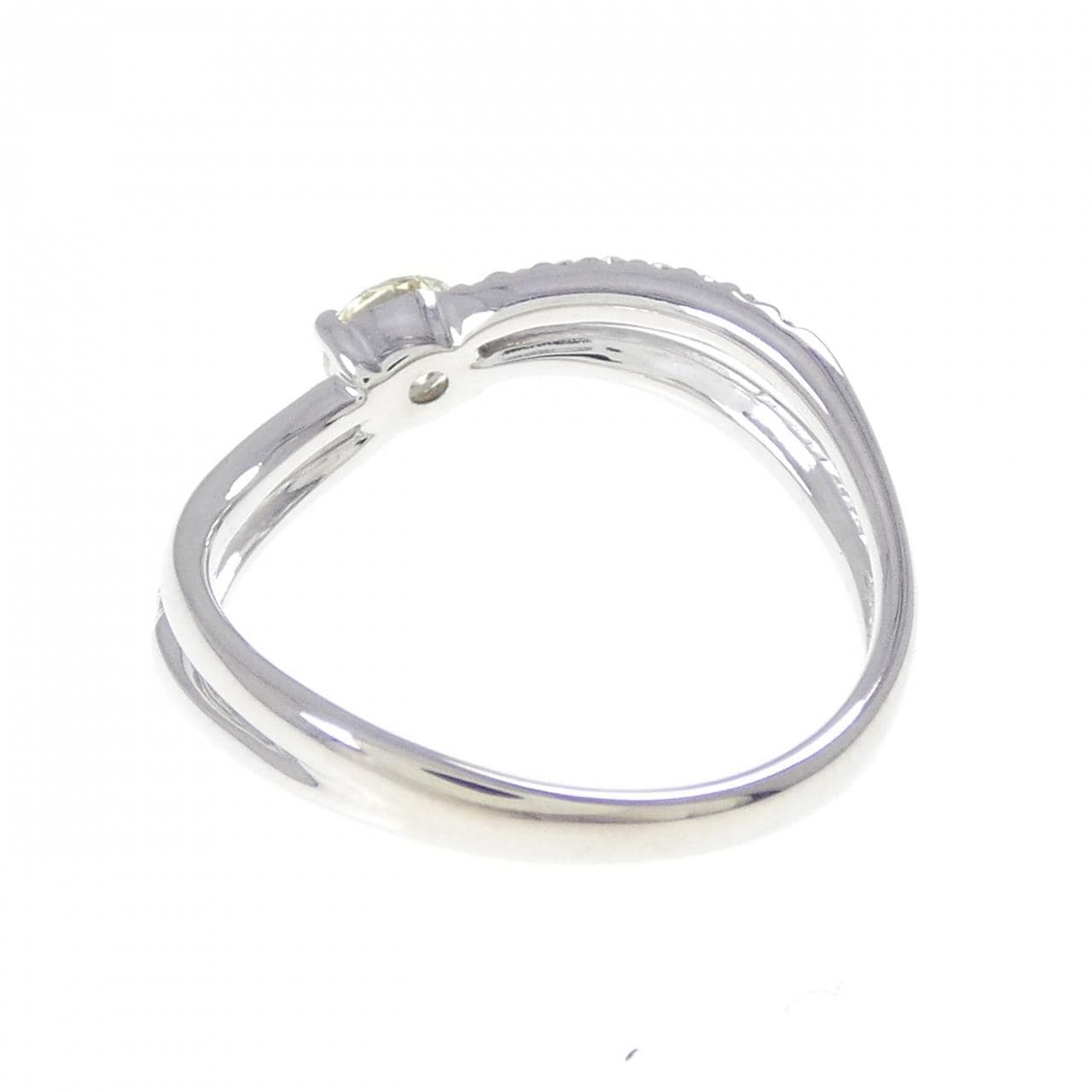 K18WG ダイヤモンド リング 0.33CT
