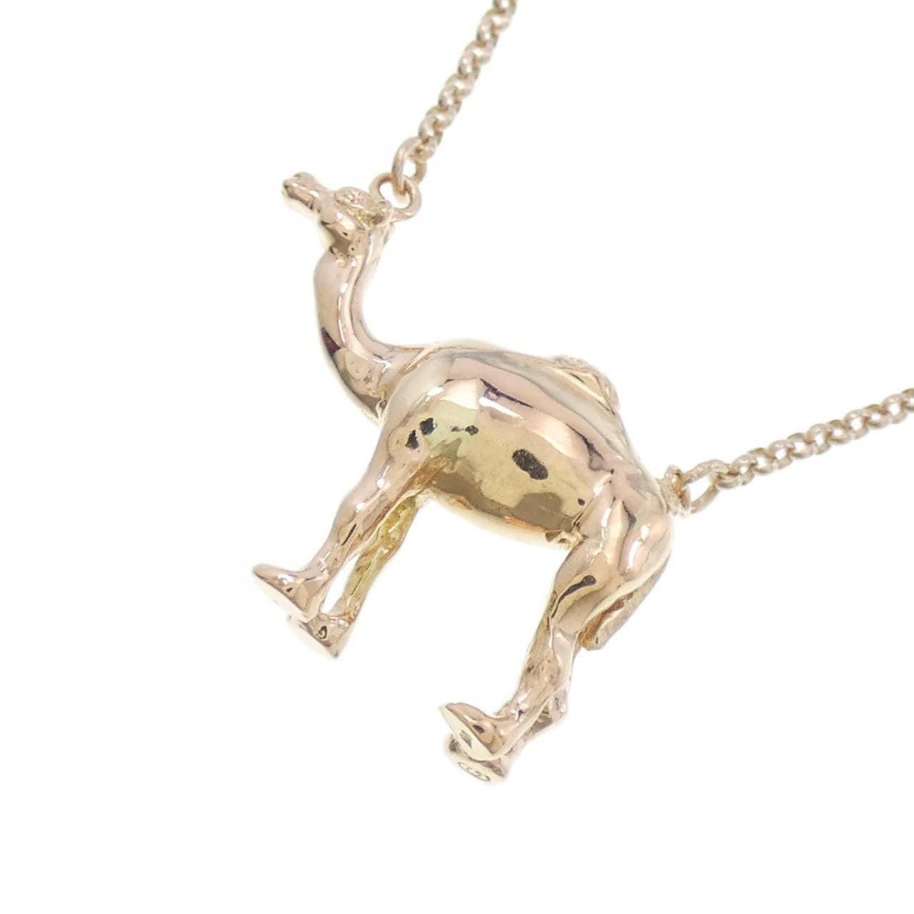 K18PG camel necklace
