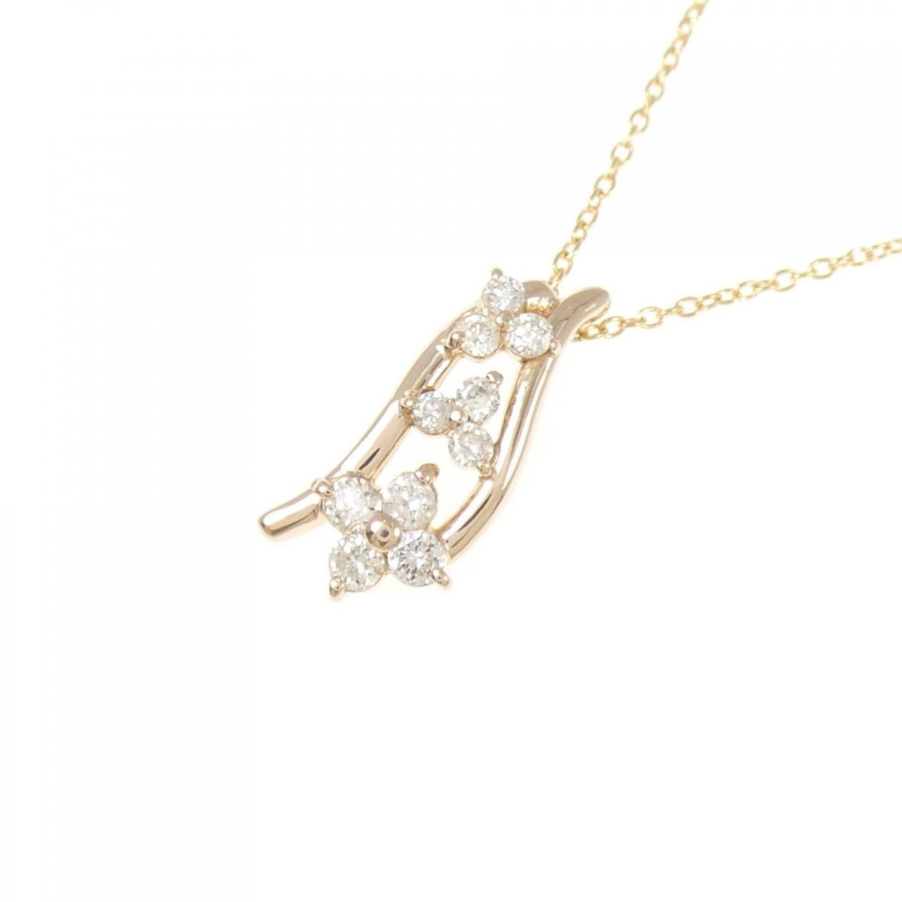 K18PG ダイヤモンド ネックレス 0.30CT