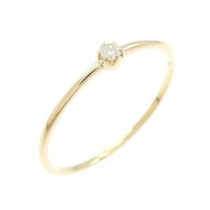【リメイク】K18YG ダイヤモンド リング 0.03CT