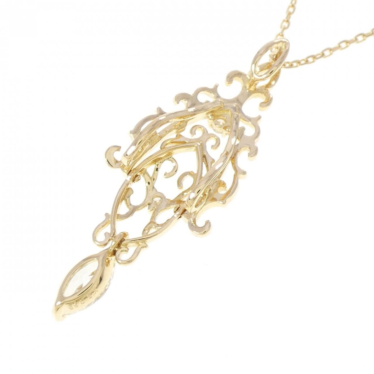 K18YG ダイヤモンド ネックレス 0.35CT