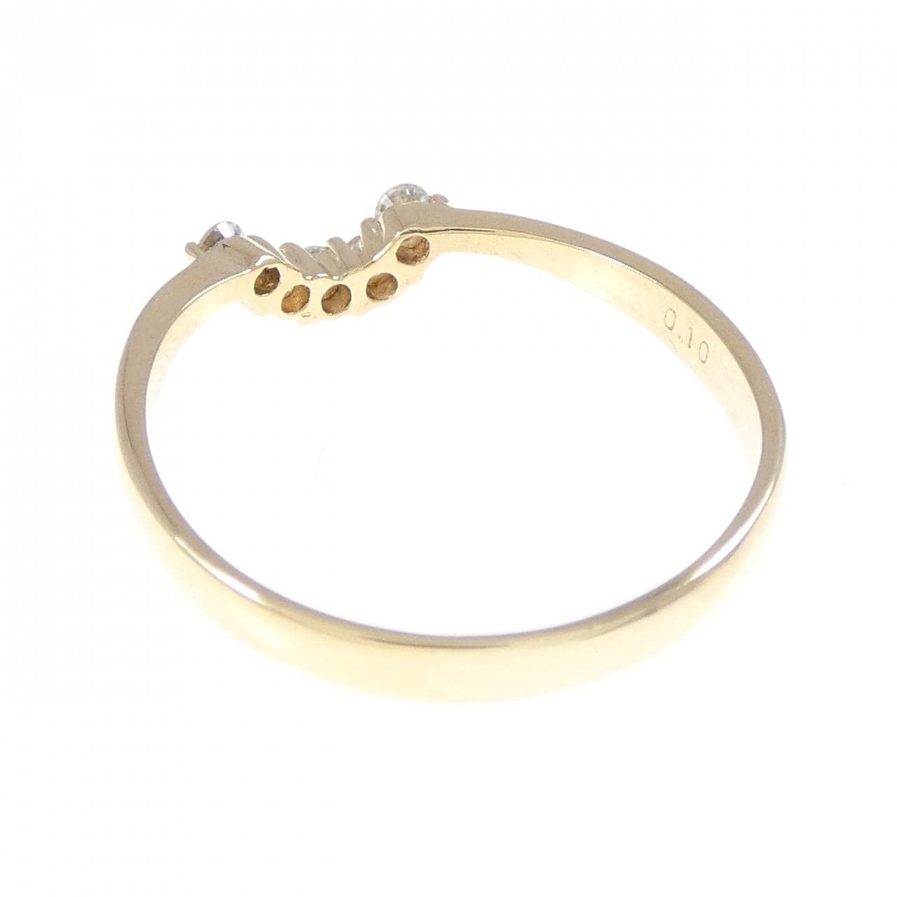 K18YG ダイヤモンド リング 0.10CT