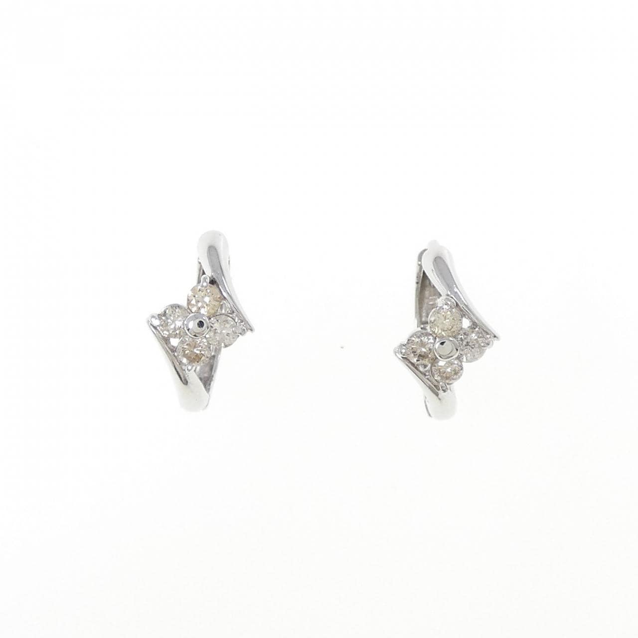 18KWG ダイヤモンド ピアス 0.25CT