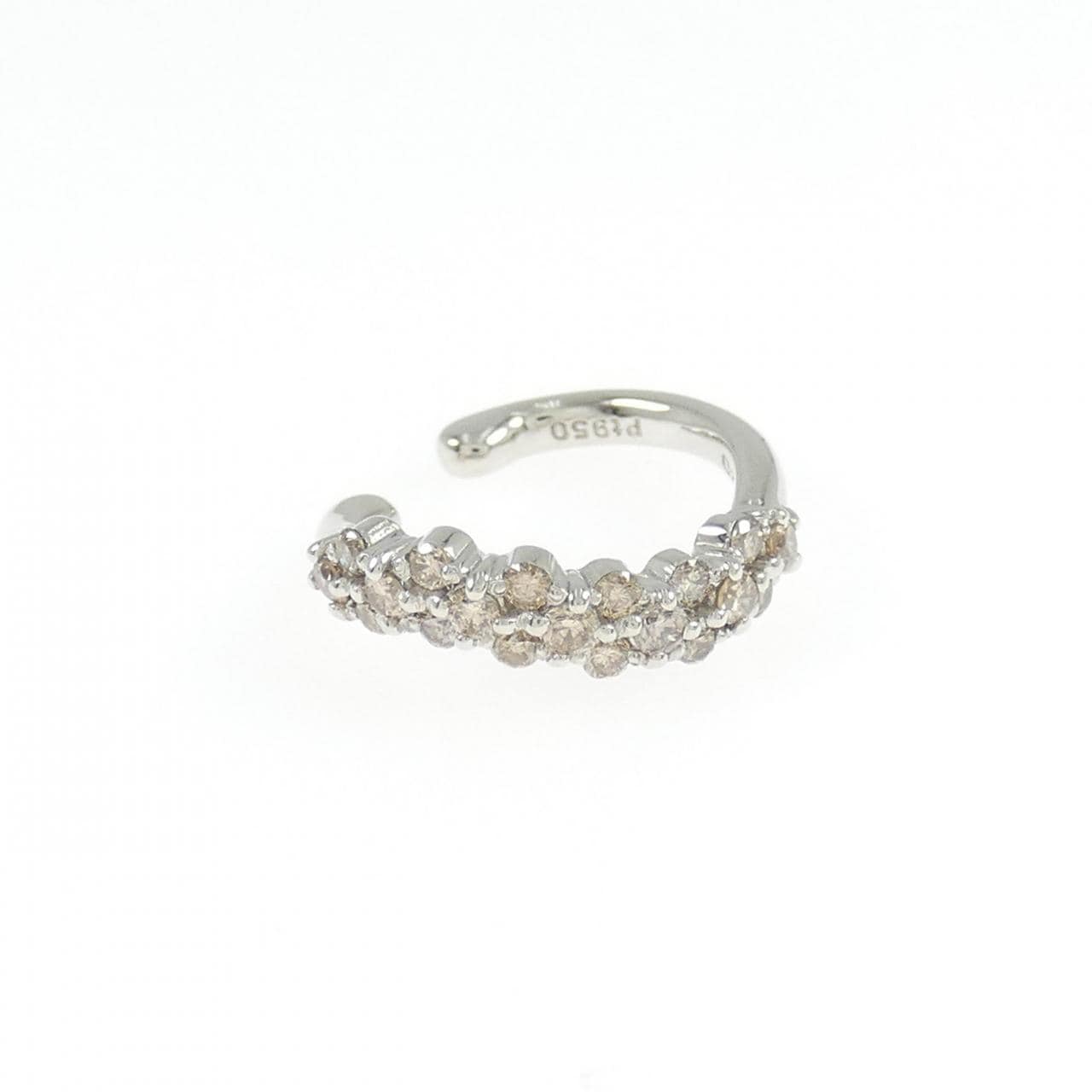 PT950 ダイヤモンド イヤーカフ 0.20CT 片耳