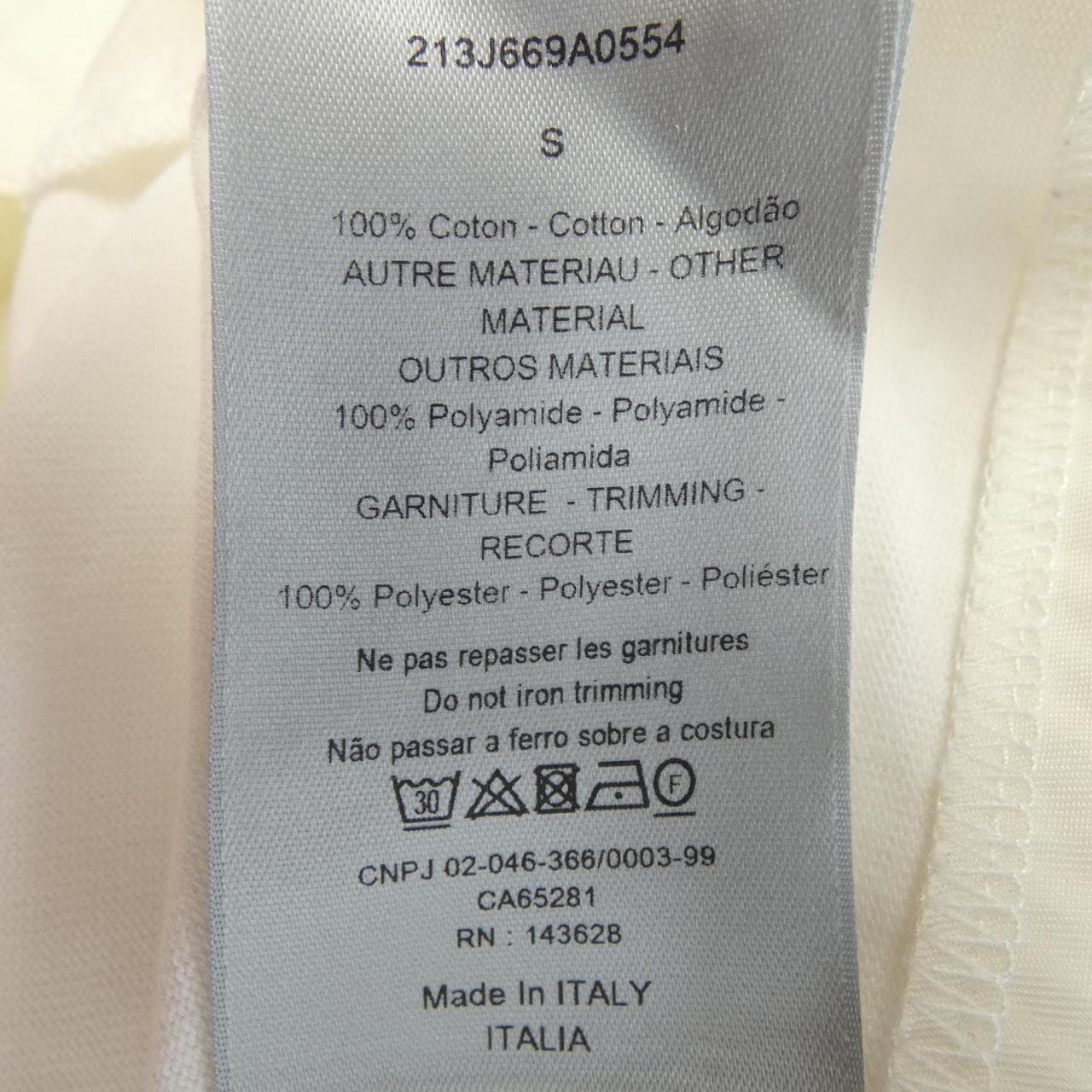 ディオール DIOR SACAI 213J669A0554 Tシャツ