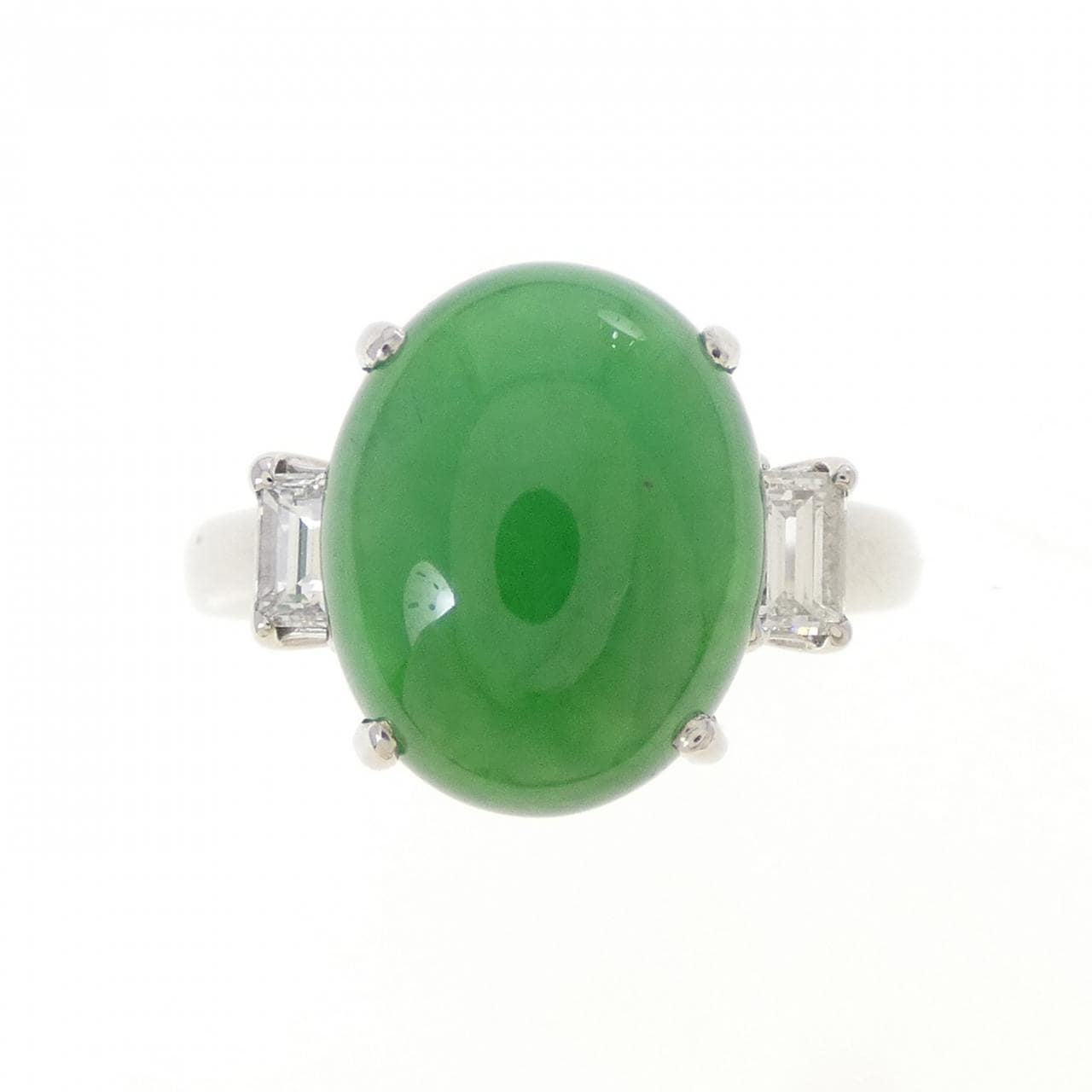 PT900 ヒスイ リング 5.61CT
