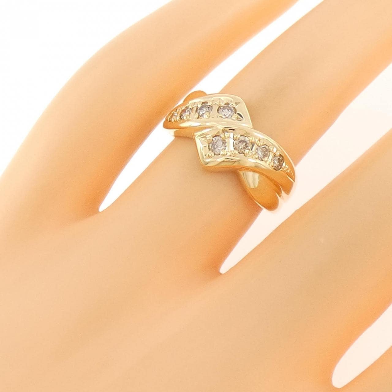 K18YG ダイヤモンド リング 0.30CT