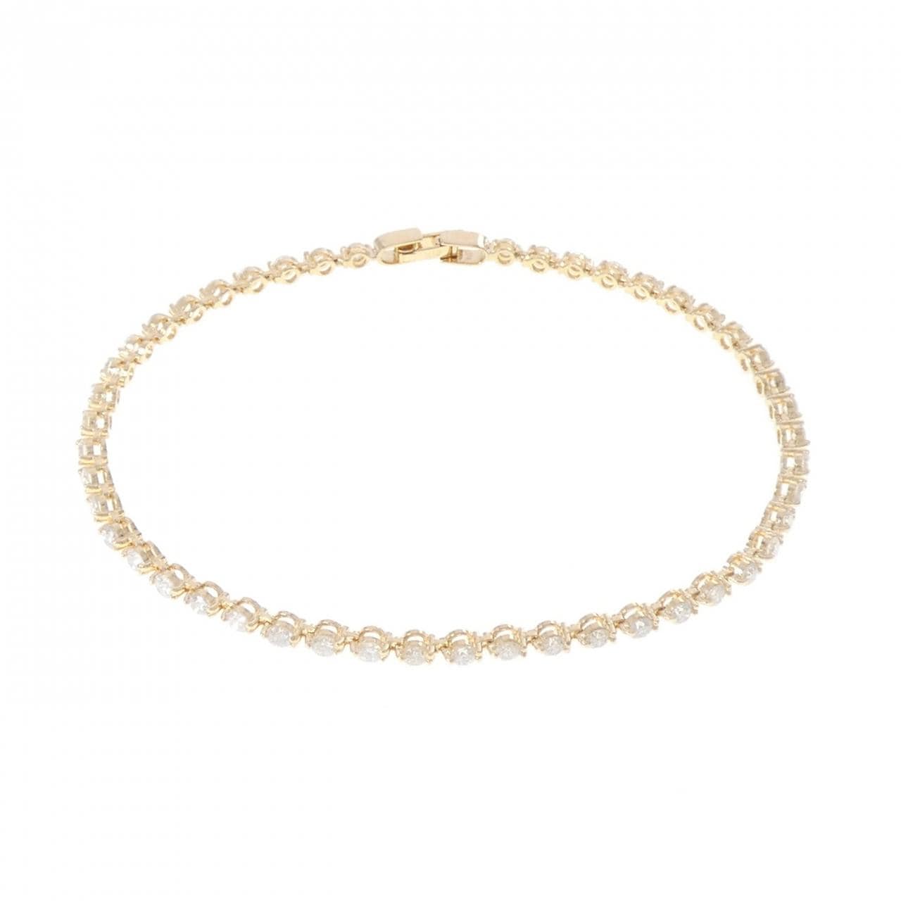 K18YG ダイヤモンド ブレスレット 2.00CT