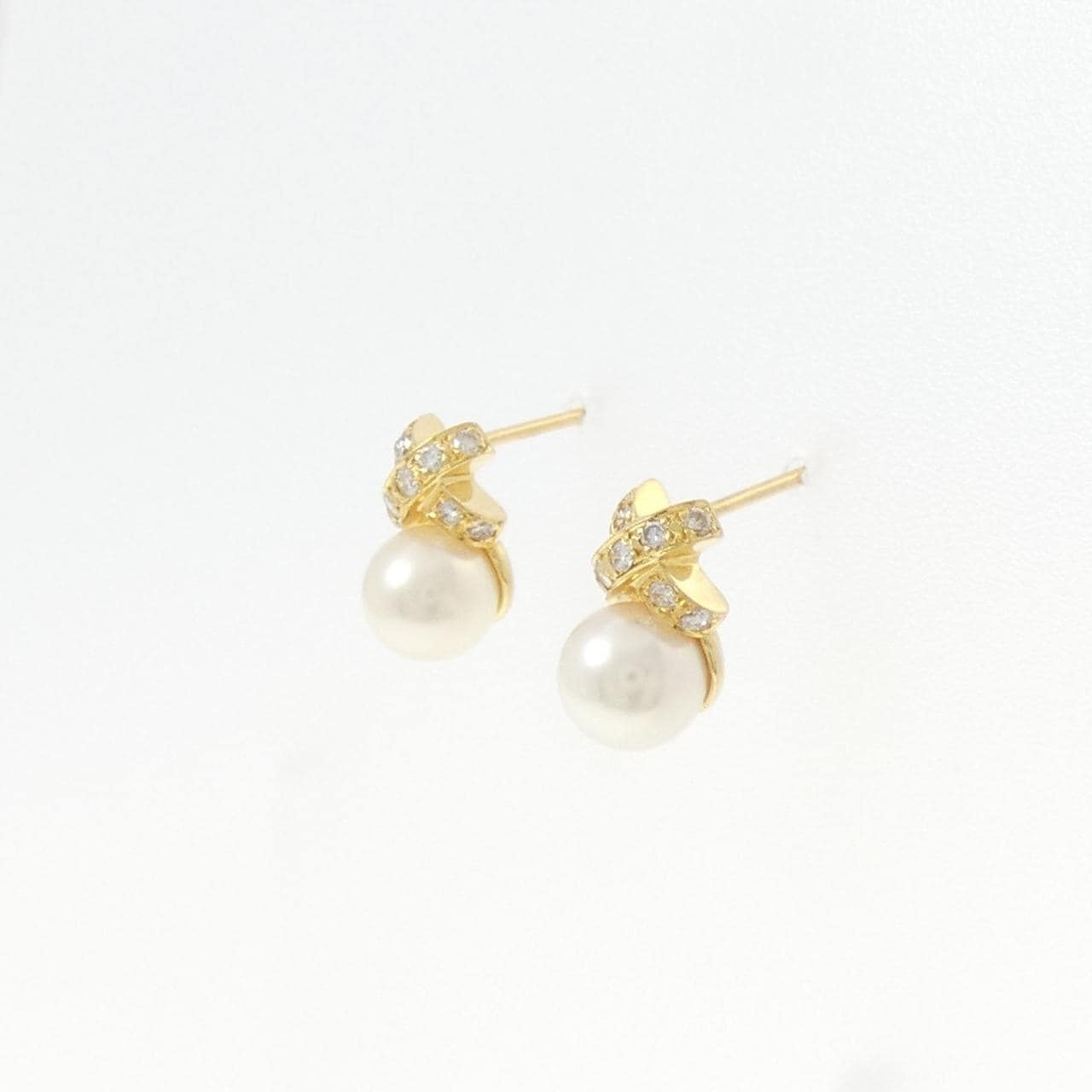 K18YG アコヤパール ピアス 6.1mm